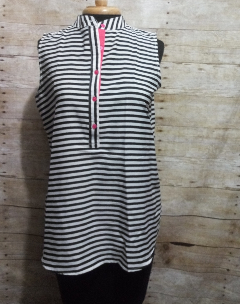 Jennifer and Grace Black striped top